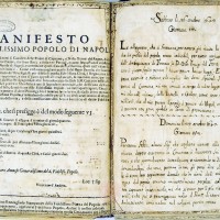 “Sollevazione di Tommaso Aniello di Napoli”. Manoscritto A. Molini (Biblioteca Universitaria di Bologna, ms. 2466). Storicamente.org
Copyright © Alma Mater Studiorum Università di Bologna – Biblioteca Universitaria di Bologna. All rights reserved. È vietata la riproduzione o duplicazione con qualsiasi mezzo.