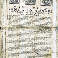 “Sollevazione di Tommaso Aniello di Napoli”. Manoscritto A. Molini (Biblioteca Universitaria di Bologna, ms. 2466). Storicamente.org
Copyright © Alma Mater Studiorum Università di Bologna – Biblioteca Universitaria di Bologna. All rights reserved. È vietata la riproduzione o duplicazione con qualsiasi mezzo.