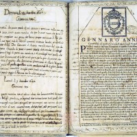 “Sollevazione di Tommaso Aniello di Napoli”. Manoscritto A. Molini (Biblioteca Universitaria di Bologna, ms. 2466). Storicamente.org
Copyright © Alma Mater Studiorum Università di Bologna – Biblioteca Universitaria di Bologna. All rights reserved. È vietata la riproduzione o duplicazione con qualsiasi mezzo.