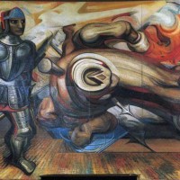 Fig. 24. David Alfaro Siqueiros, Cuauhtémoc redivivo, Palacio de Bellas Artes, 1951.