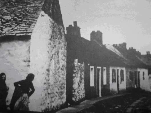 Un lane degli slum del centro. Da: W.M. Lawrence & Co., The Lawrence Collections, Cities and Towns of Ireland, 1870-1920. Per gentile concessione del National Phtographic Archive, National Library of Ireland, Dublin