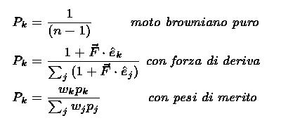 Figura 3. Regole con cui si muove un mobber
ad un incrocio