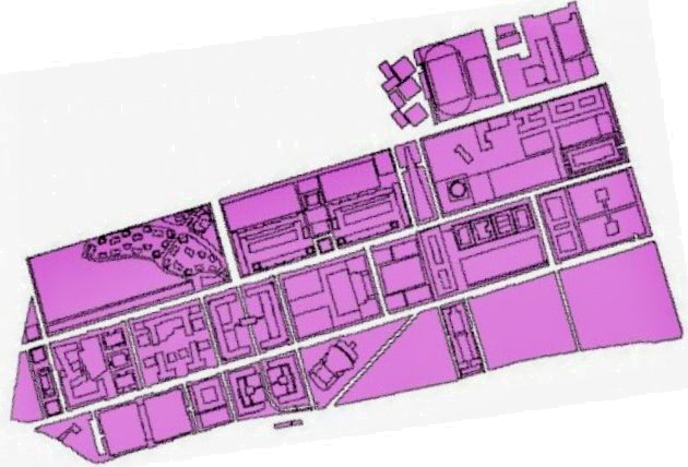 Figura 5. Planimetria dell'area di Milano Bicocca.