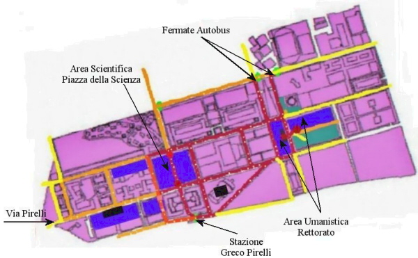 Figura 14. Flussi
simulati nella fascia oraria dalle 9:00 alle 10:00.