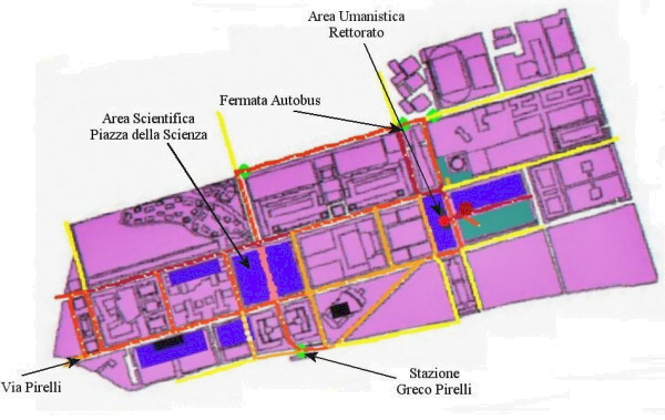 Figura 21. Flussi
simulati nella fascia oraria dalle 15:00 alle 17:00.