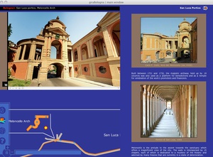 Fig. 6. Il Portico di San Luca in prossimità del'Arco del Meloncello.